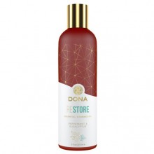 Массажное масло «Dona Essential Massage Oil Peppermint & Eucalyptus» с ароматом перечной мяты и эвкалипта, объем 120 мл, System JO JO40454, 120 мл.