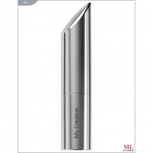 Мини-вибратор «Love Bullet» в виде губной помады, зарядка USB, цвет серебристый, размер 84х17 мм, ML Creation ML7, из материала Пластик АБС, длина 8.4 см., со скидкой