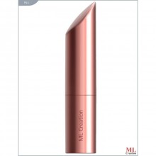 Мини-вибратор «Love Bullet» в виде губной помады, зарядка USB, цвет золотой, размер 84х17 мм, ML Creation ML6, из материала Пластик АБС, длина 8.4 см.