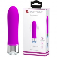 Женский силиконовый мини вибратор Pretty Love «Sampson», цвет фиолетовый, Baile bi-014610, длина 12.4 см.