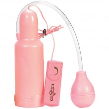 Мощная розовая вибропомпа «Vibrobator Pump» для головки члена, 2K281-BXSC, бренд Dream Toys, цвет Розовый, длина 20 см.