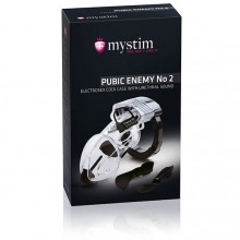 Mystim «Pubic Enemy No 2» электростимулятор пояс верности, длина 8.2 см.