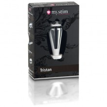 Анально-вагинальный стимулятор «Tristan» из пластика с большими стальными контактными зонами, Mystim 46320, бренд Mystim GmbH, длина 7 см.