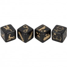 Набор кубиков для секс-игр, цвет черный, Orion 0700371, из материала пластик АБС