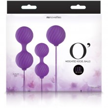 Набор вагинальных шариков «Luxe - O' Weighted Kegel Balls» от компании NS Novelties, цвет фиолетовый, NSN-0208-25, из материала Силикон