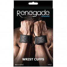 Наручники БДСМ Renegade «Bondage Wrist Cuff Black», NS Novelties NSN-1193-13, из материала Неопрен, со скидкой