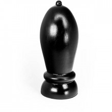 Насадка-фаллоимитатор-гигант «Hung System Toys Rolling», диаметр 9.7 см, O-Products OPR-1050009, коллекция All Black, длина 24 см.