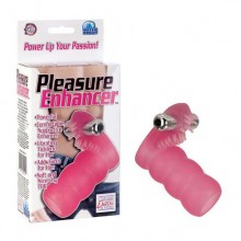 Насадка на пенис с вибрацией «Futurotic Pleasure Enhancer», цвет розовый, California Exotic Novelties KEMSE-1619-50-3, бренд CalExotics, из материала TPE, длина 8.5 см.