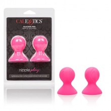 Насадки-присоски на соски «Nipple Play Silicone Pro Nipple Suckers», цвет розовый, California Exotic Novelties SE-2644-75-2, бренд CalExotics, длина 7 см.