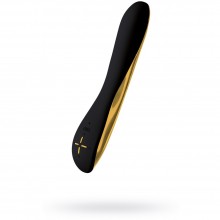 «OVO E4» интимный женский перезаряжаемый вагинальный вибратор, цвет черный, из материала Силикон, длина 13 см., со скидкой