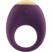 Перезаряжаемое эрекционное кольцо с вибрацией и подсветкой «Eclipse Vibrating Cock Ring», черное, Toy Joy TOY10293, коллекция Luz by Toy Joy, длина 12 см.