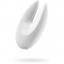 Перезаряжаемый клиторальный стимулятор, цвет белый, OVO «S4», из материала Силикон, длина 10.8 см., со скидкой