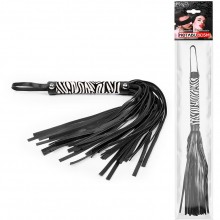 Плеть многохвостная с ручкой «Зебра», цвет черно-белый, Notabu NTB-80520, длина 39 см.