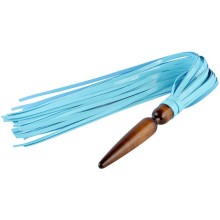 Плеть с рукоятью-пробкой и хвостами голубого цвета, Sitabella 5021-50, длина 60 см.