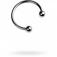Металлическое кольцо для головки пениса, цвет серебристый, ToyFa Metal 717120-M, диаметр 3.5 см.