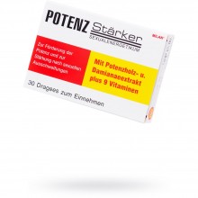 «Потенцштаркер» для мужчин, Potenzstarker, 30 таблеток, 44365, со скидкой