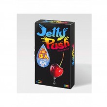Презервативы из натурального латекса «Jelly Push 5's Pack Latex Condom», цвет розовый, упаковка 5 шт, Sagami 04970 One Size, длина 19 см.