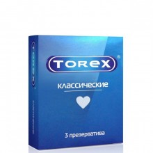 Латексные презервативы Torex классические, упаковка 3 шт, 2290, длина 18 см.