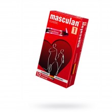 Masculan «Classic Senitive Type 1» презервативы нежные 10 шт., цвет красный, длина 19 см.