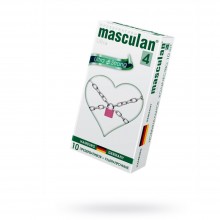 Masculan «Ultra Strong Type 4» презервативы ультра прочные 10 шт., цвет зеленый, длина 19 см.