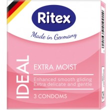 Латексные презервативы «Ideal № 3» экстра мягкие с дополнительной смазкой, упаковка 3 шт, Ritex IDEAL № 3, длина 18.5 см., со скидкой