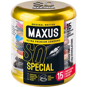 Набор презервативов с уникальным дизайном Maxus «Special» в стильном металлическом кейсе, 15 штук, 6011mx, длина 18 см., со скидкой