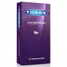 Латексные презервативы ультратонкие гладкие Torex, длина 18 см.