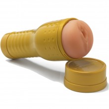 Реалистичный мужской мастурбатор-вагина в тубе Private «Personal Trainer Tube», цвет телесный, PR10701, из материала TPR, длина 26 см., со скидкой