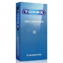 Латексные презервативы Torex с пролонгирующим эффектом, упаковка 12 шт, 2298, длина 18 см.
