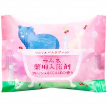Расслабляющая соль-таблетка для ванн с ароматом цветущей сакуры, объем 40 мл, Charley 028263, цвет Розовый, 40 мл.