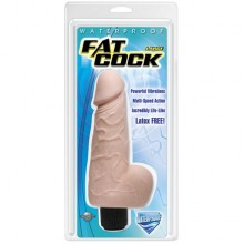 Реалистичный интимный вибратор для женщин из серии «Fat Cock», цвет телесный, PipeDream 3390-01 PD, длина 15 см.