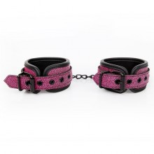 Мягкие классические наручники с ремешками на цепи, цвет розовый, размер OS, Erokay ek-3304, One Size (Р 42-48)