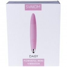 Компактный вибростимулятор клитора «Daisy» от Svakom, цвет розовый, SLS02-PINK, длина 12.5 см., со скидкой