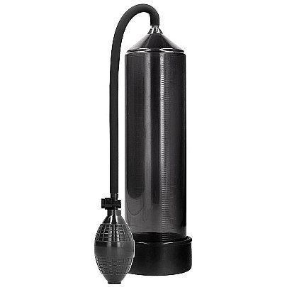 Вакуумная помпа для мужчин с ручным насосом в виде груши «Classic Penis Pump», цвет черный, Shots Media PMP001BLK, длина 30 см., со скидкой