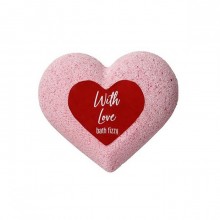 Шипучая соль для ванн «With Love» с ароматом розы, Лаборатория Катрин 4193969, из материала мыльная основа