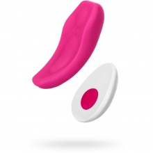 Силиконовый клиторальный вибратор в трусики «Flirty», цвет розовый, JOS 782022, длина 9.3 см., со скидкой