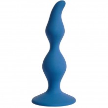 Анальная пробка «Vesta» из силикона, цвет синий, Le Frivole Costumes 05518, длина 12.5 см.