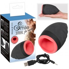 Небольшой ручной мастурбатор с вибрацией «Smile», цвет черный, You 2 Toys 5880670000, бренд Orion, из материала Силикон, коллекция You2Toys, длина 13 см.