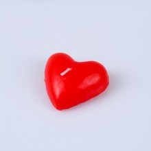 Красная свеча в форме сердца, Сима-Ленд 385136, из материала Воск, длина 5 см., со скидкой
