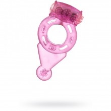 Кольцо для члена ToyFa «Vibrating Ring 818038-3» с вибрацией, цвет розовый, диаметр 2 см., со скидкой