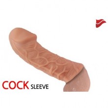 Увеличивающая насадка-реалистик на член размер M, Kokos «Extreme Sleeve», ES.005-M, длина 14.7 см.