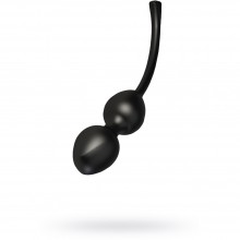 Вагинальные шарики на сцепке «E-stim Geisha Balls, Duo Jane Wonda» с миостимуляцией от компании Mystim, цвет черный, 46286, длина 19.6 см.