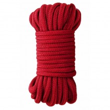 Мягкая веревка для бондажа «Japanese Rope», 10 метров, красная, Shots Media OU270RED, цвет Красный, 10 м.