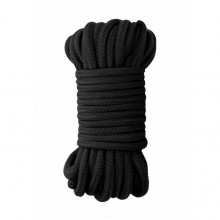Мягкая веревка для бондажа «Japanese Rope», 10 метров, черная, Shots Media OU270BLK, из материала Нейлон, коллекция Ouch!, 10 м., со скидкой