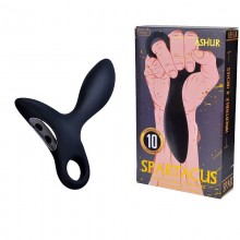 Анальный вибратор-втулка из силикона, цвет черный, Erokay ek-2504, длина 11 см.