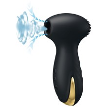 Женский вакуумный стимулятор клитора и эрогенных зон «Pretty Love Hammer Royal Pleasure», цвет черный, силикон, Baile BI-014623, длина 12.6 см.