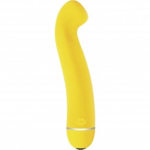 Вибростимулятор с кончиком в виде сердечка Fantasy Phanty, желтый, Lola Toys 7902-00Lola, длина 16.6 см.