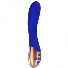 Женский вибратор премиум класса Elegance «Heating Vibrator Posh» с функцией нагрева, цвет синий, Shots Media ELE001BLU, из материала Силикон, длина 20 см., со скидкой