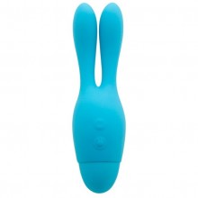 Вибратор с ушками INDULGENCE Dream Bunny, голубой, Howells 174205blueHW, из материала Силикон, длина 15 см.
