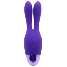 Перезаряжаемый вибростимулятор с ушками INDULGENCE Rechargeable Dream Bunny, фиолетовый, Howells 174215purHW, длина 15 см.